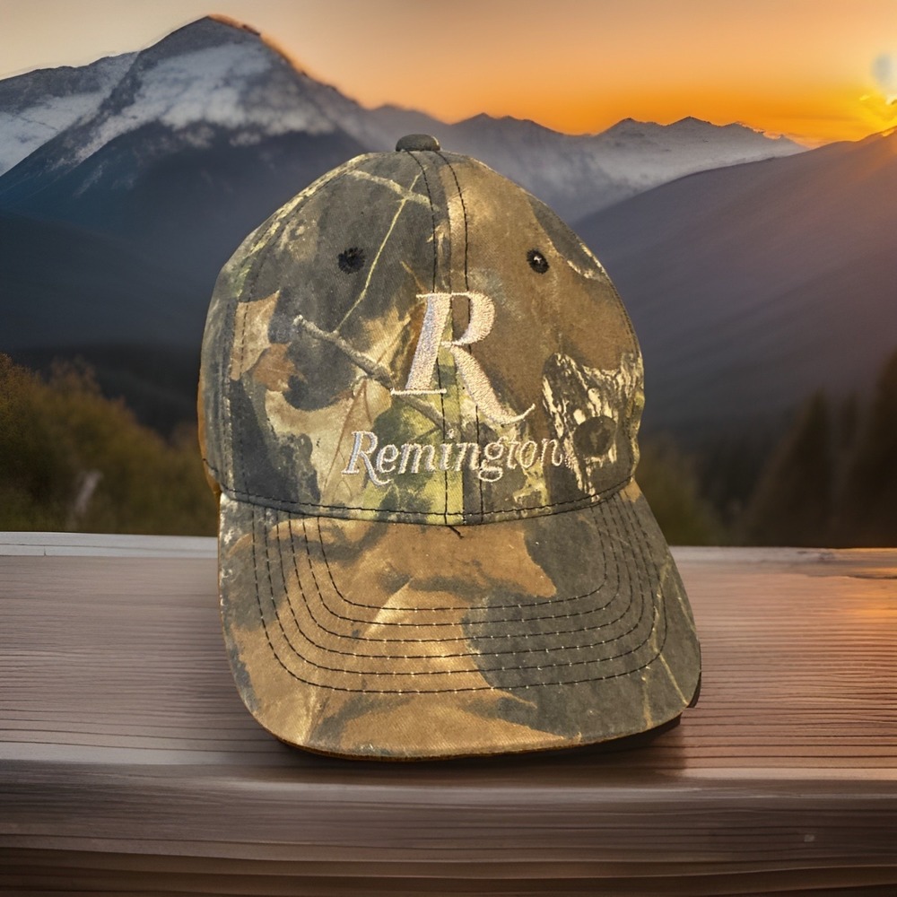 Remmington Hat Youth Adjustable Strap Back Hat Camoflauge Hunting Outdoors